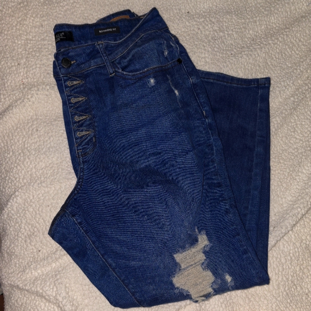 Judy Blue jeans NEW plus size 16w boyfriend high waist distressed